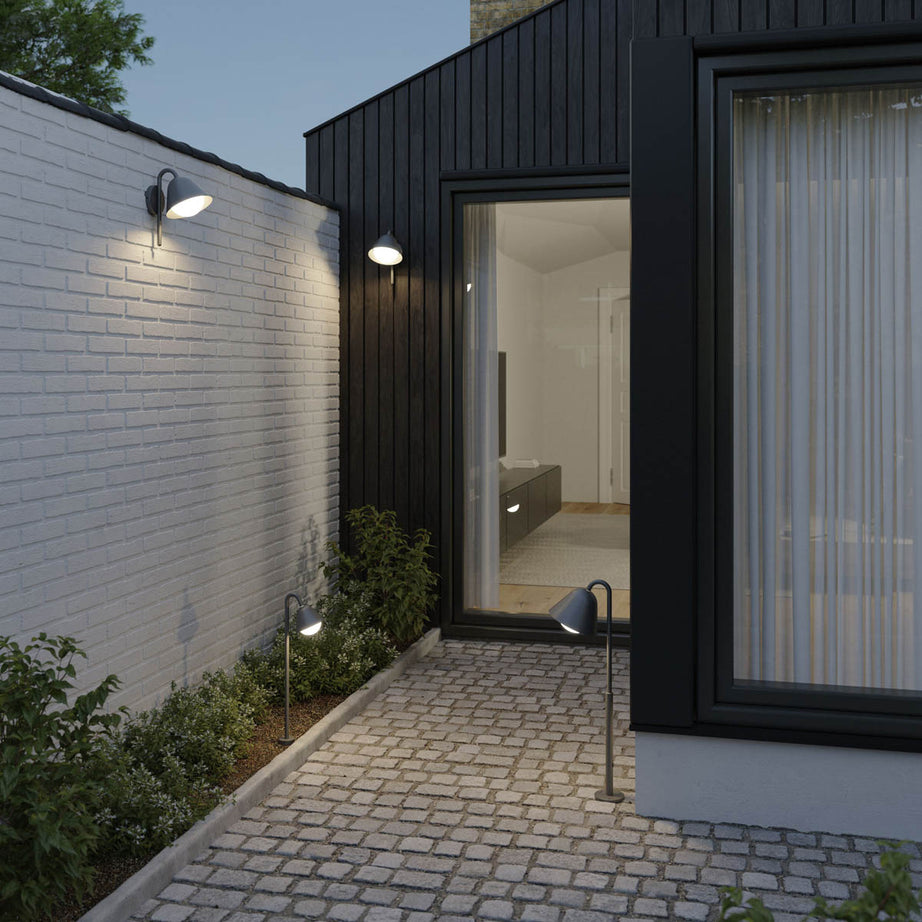 Outdoor Post Light 1 Lamp LED Neutral White Metal Plastic Dark Grey (H)730mm - Image 5