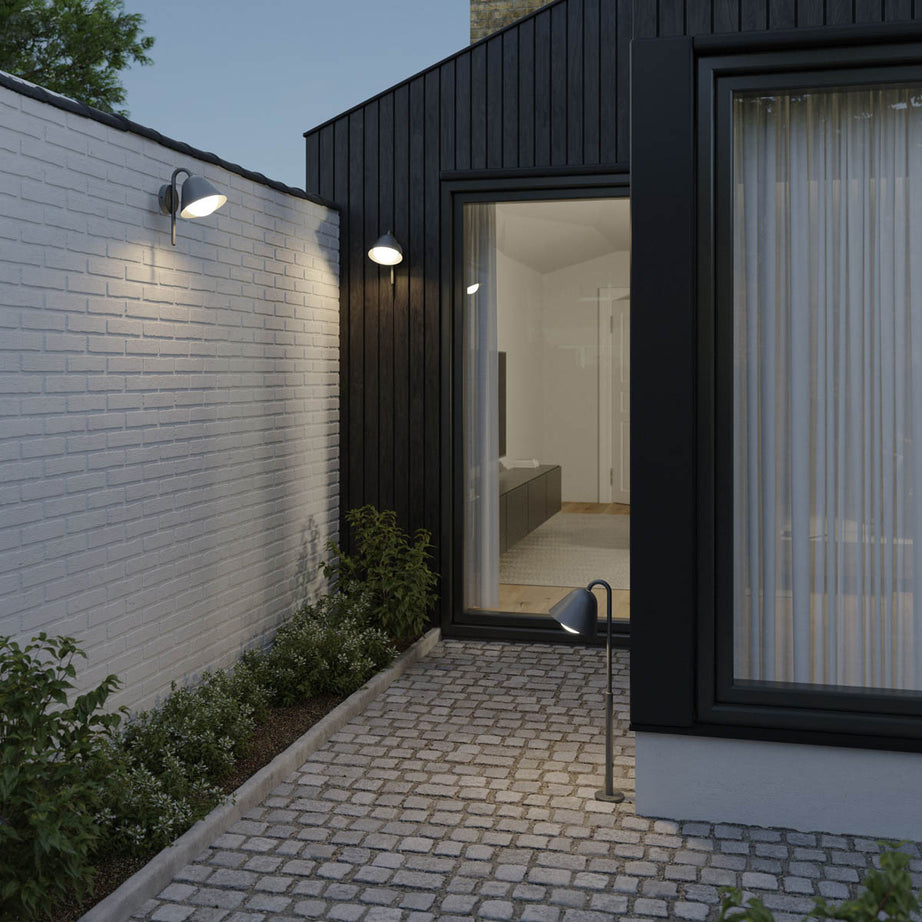 Outdoor Post Light 1 Lamp LED Neutral White Metal Plastic Dark Grey (H)730mm - Image 6