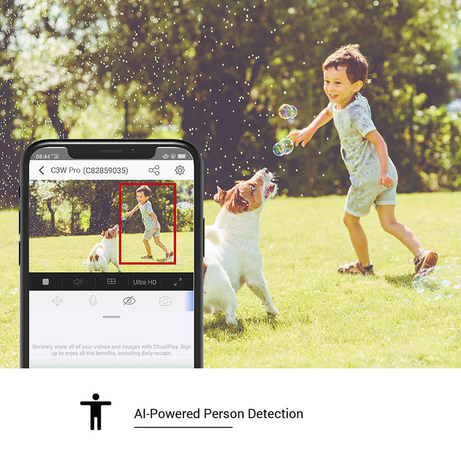 EZVIZ Smart Security Camera Outdoor Wireless Swivel White Wi-Fi Night Vision - Image 3