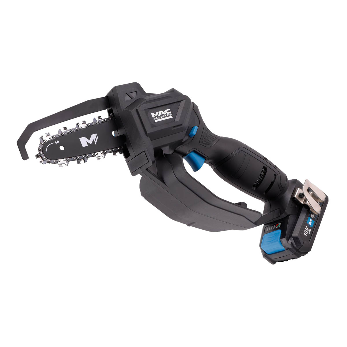 Mac Allister Chainsaw Cordless 18V 2.0Ah Li-Ion Garden 150mm Pruner Compact - Image 1