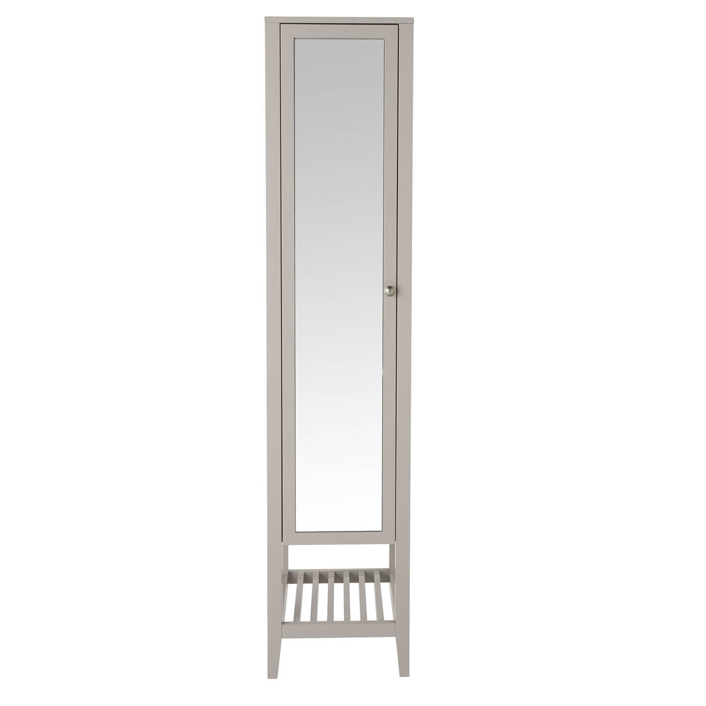 Bathroom Cabinet Perma Freestanding Tall Satin Grey Single (H)185 (W)40cm - Image 3