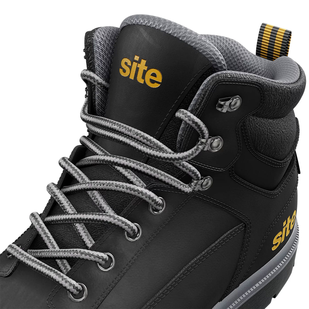Site Safety Boots Mens Standard Fit Black Steel Toe Work Shoes Size 11 Marble2.0 - Image 6