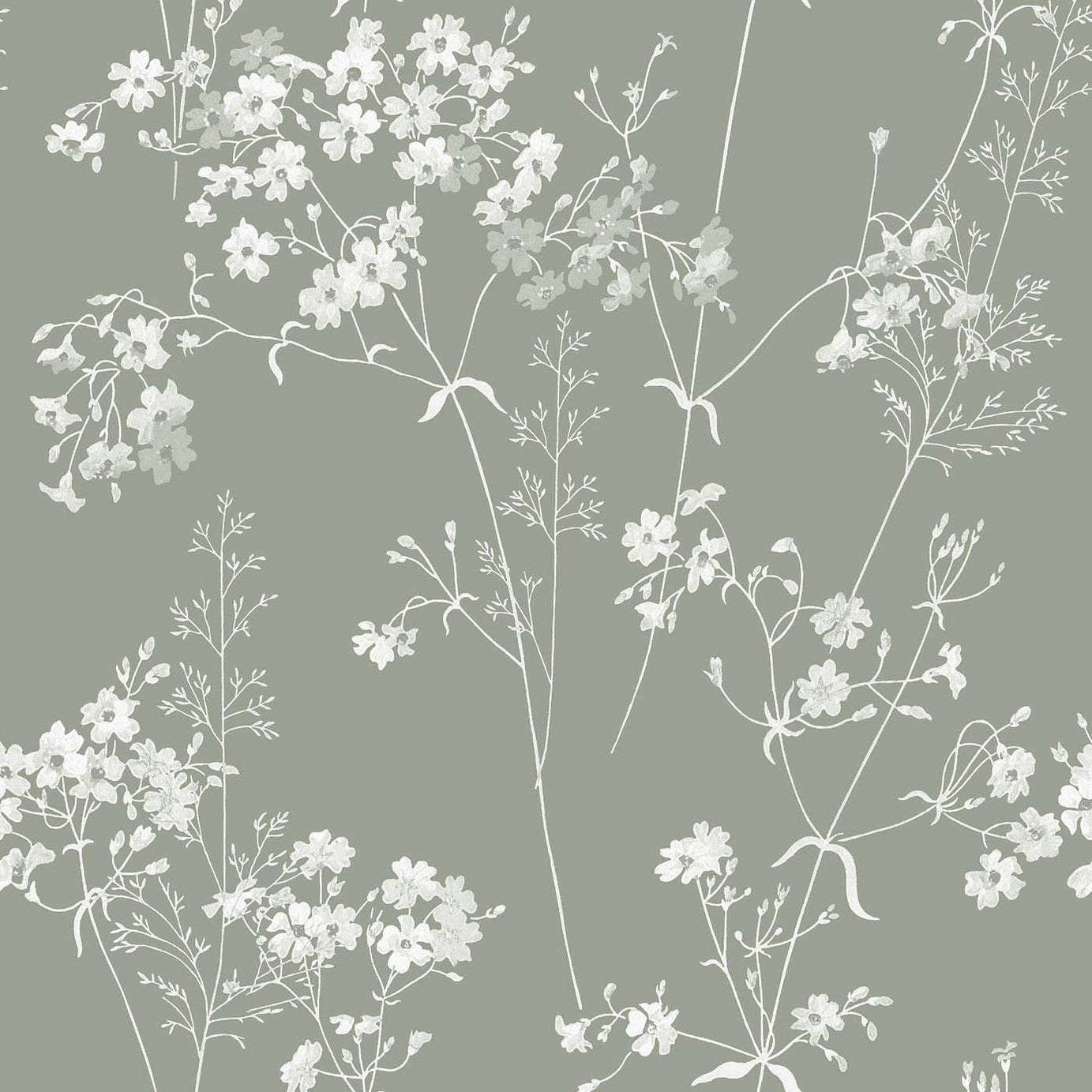 Next Wallpaper Sage Green Leaf Design 5.2m² Coverage Matt Smooth Patterned - Image 1