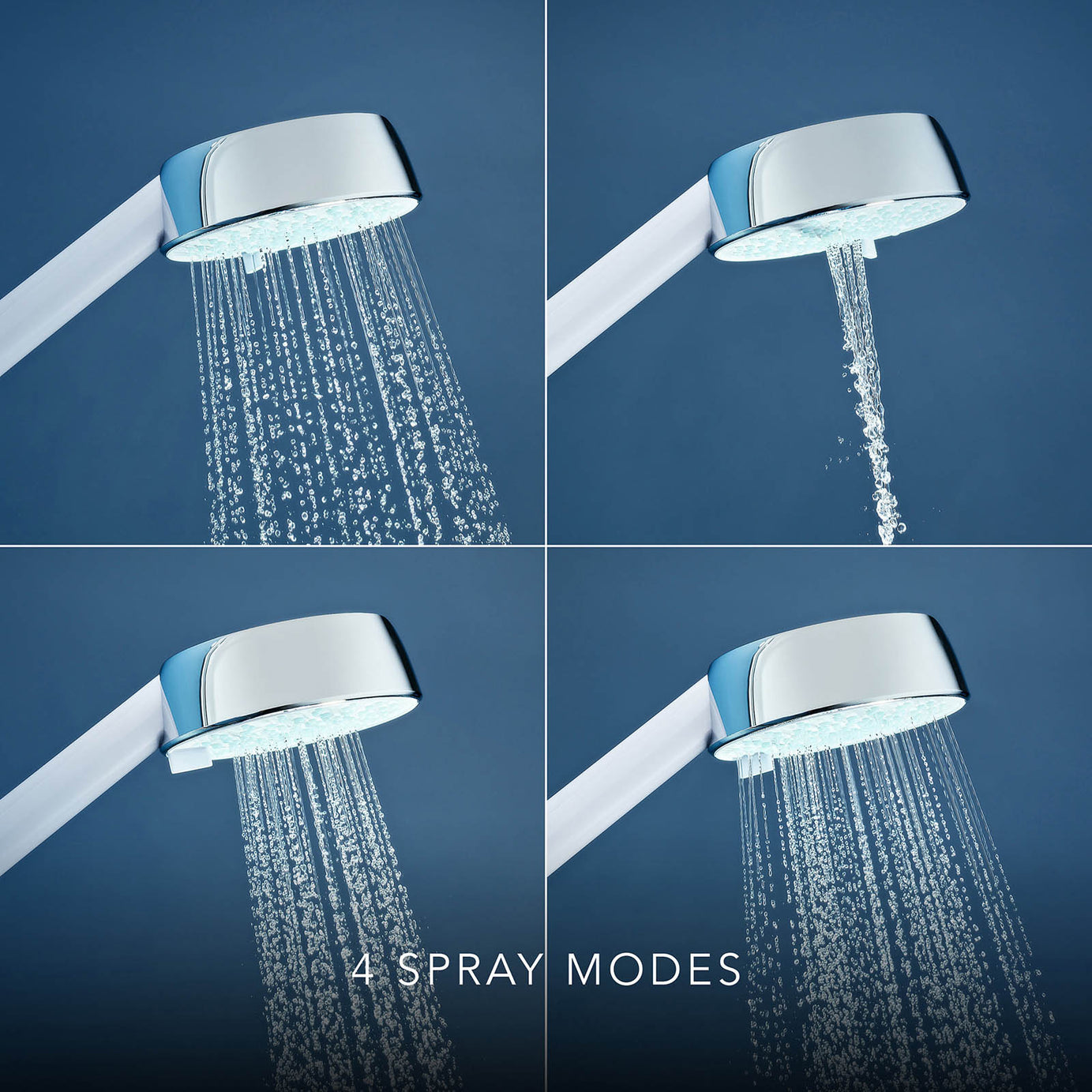 Mira Electric Shower Mixer 10.8kW Gloss White 4 Spray Pattern Round Head - Image 4