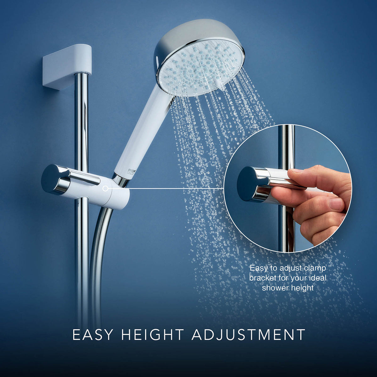 Mira Electric Shower Mixer 10.8kW Gloss White 4 Spray Pattern Round Head - Image 7