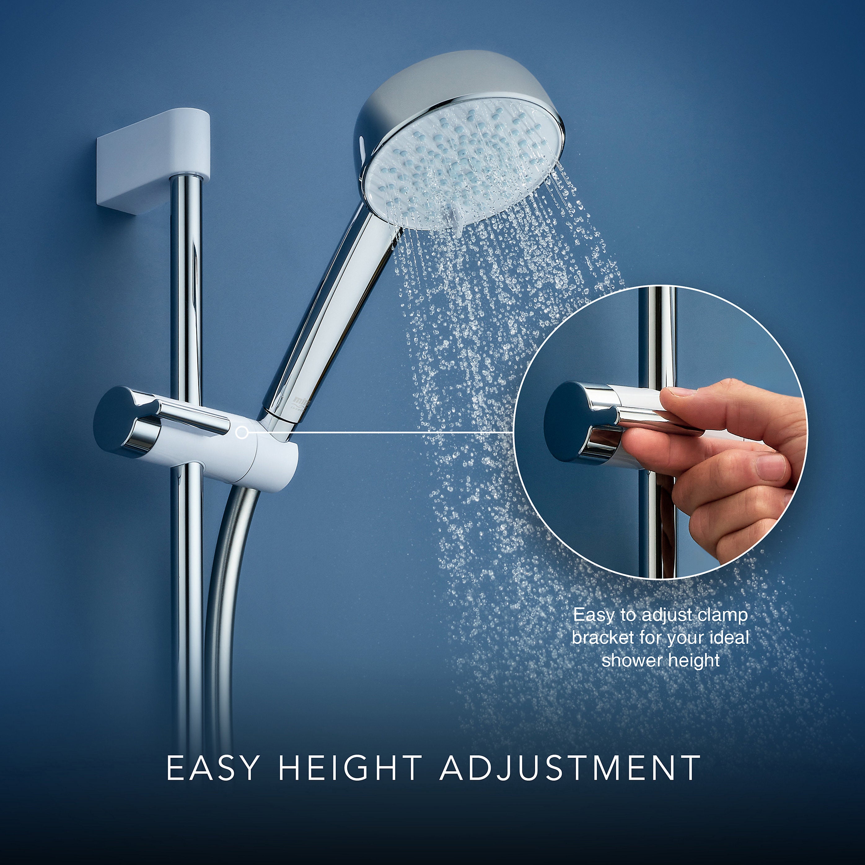 Mira Electric Shower 9kW Gloss White 4 Spray Pattern Round Head Modern Bathroom - Image 8