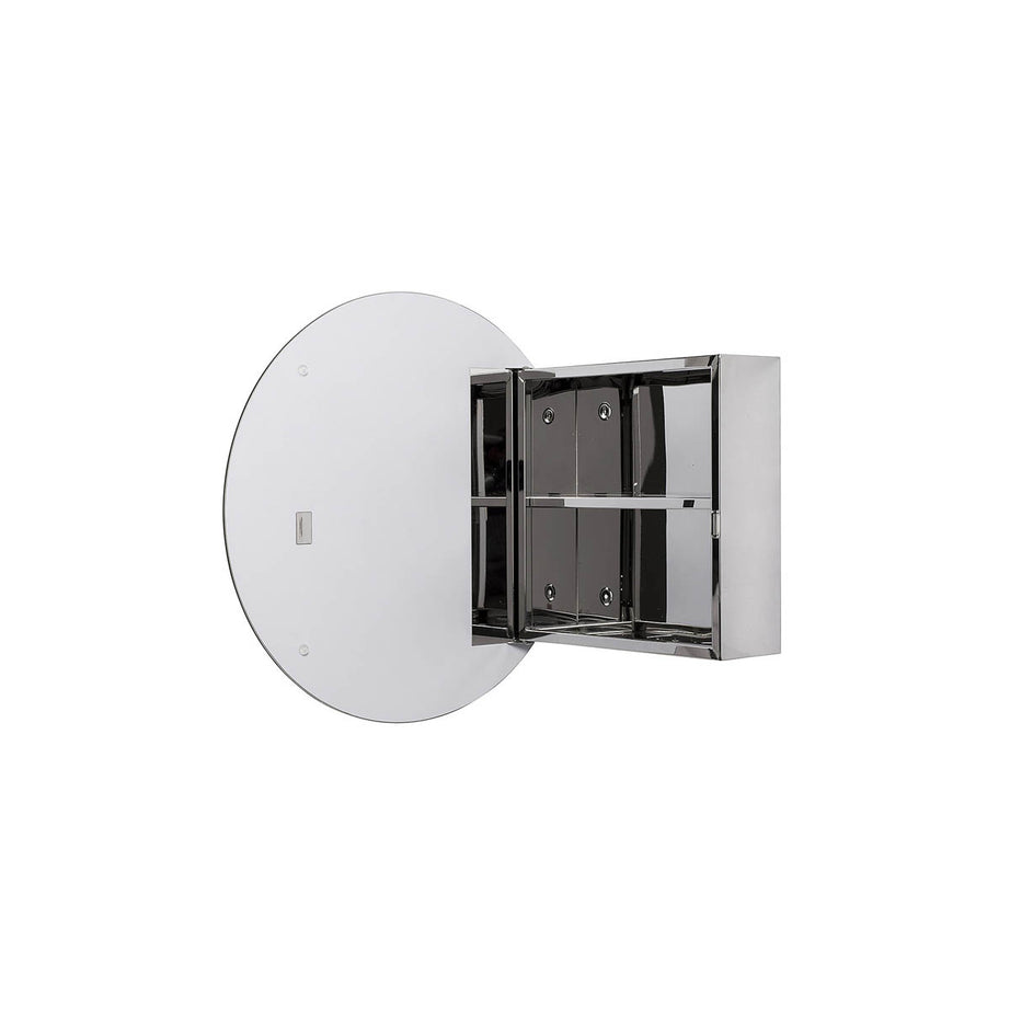 Croydex Bathroom Cabinet Mirrored Wall Mounted Single Door 2 Shelves 50x50x11cm - Image 10