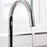 Kitchen Sink Mixer Tap Chrome Swivel Spout Brass Two Handles Contemporary - Image 4