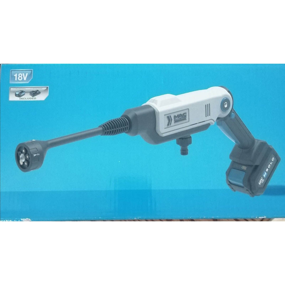MacAllister Pressure Washer Cordless 18V 5Ah Li-Ion Handheld MPWP18V-Li Compact - Image 1