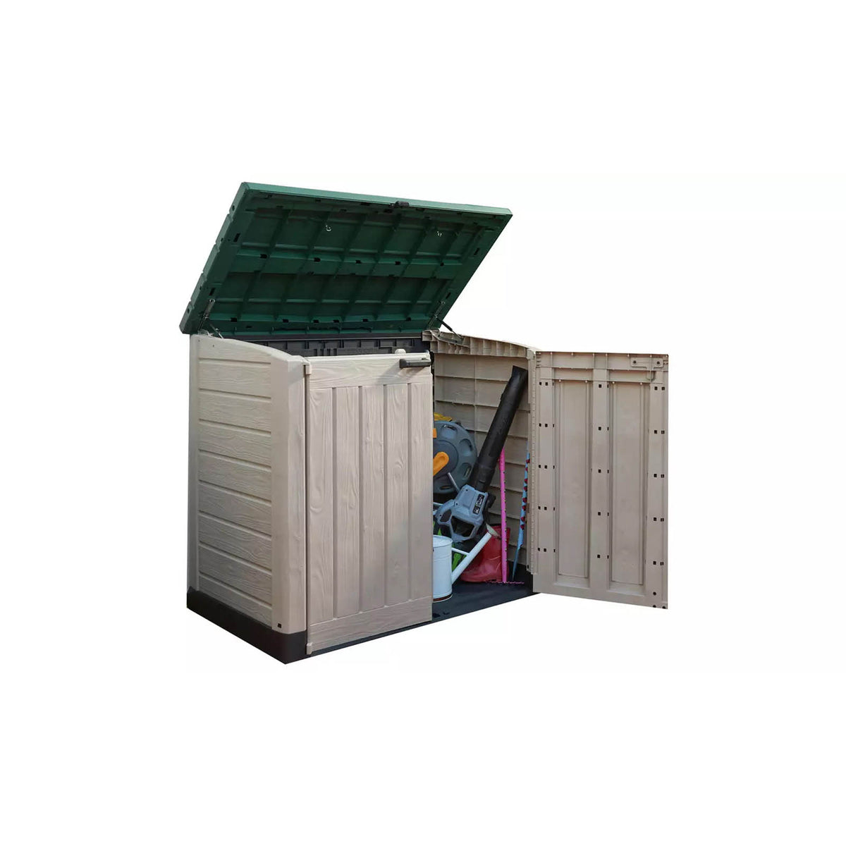 Keter Garden Storage Box 1200L Beige Brown Bin Store Weatherproof Outdoor - Image 2