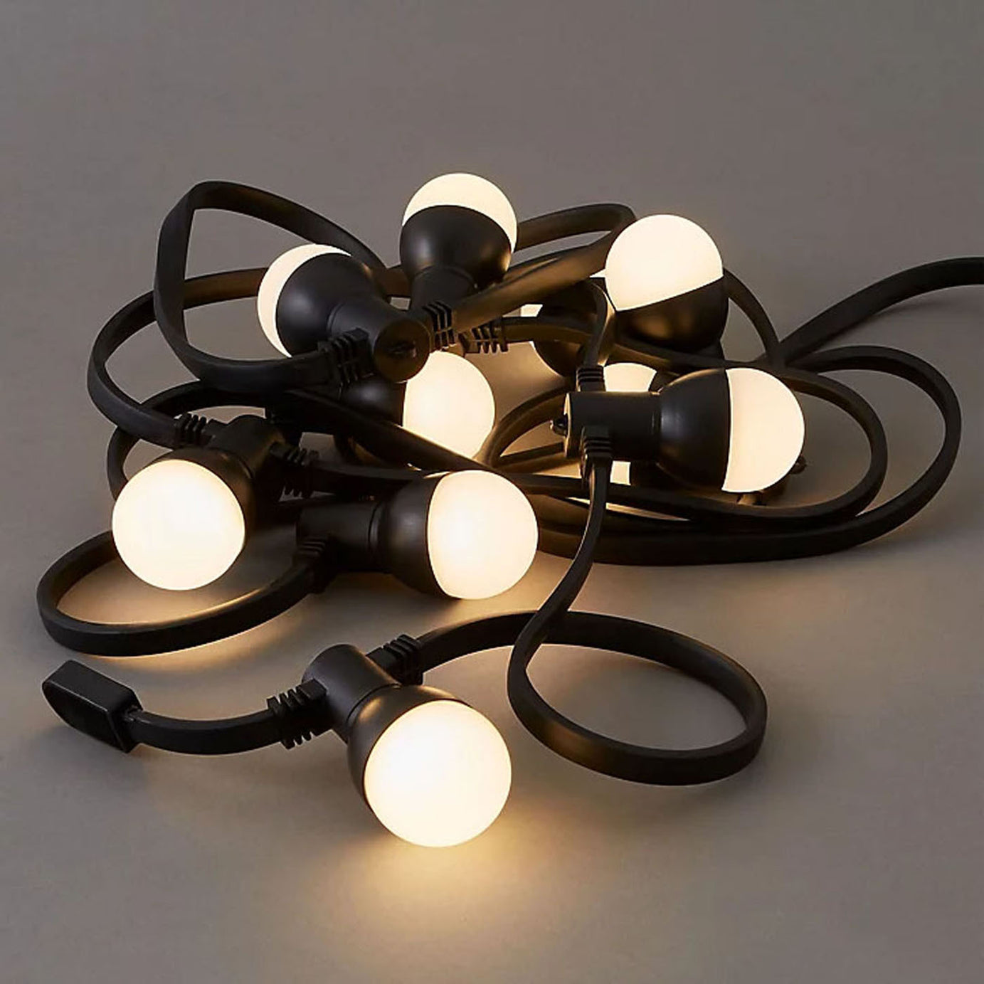 LED String Lights Warm White Outdoor Garden Patio 10m 10 Bulbs - Image 3