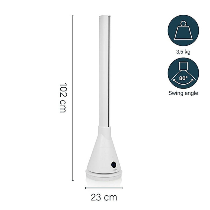 Tower Fan 2 in 1 Smart Heating And Cooling Thermostat Voice Remote Control - Image 6