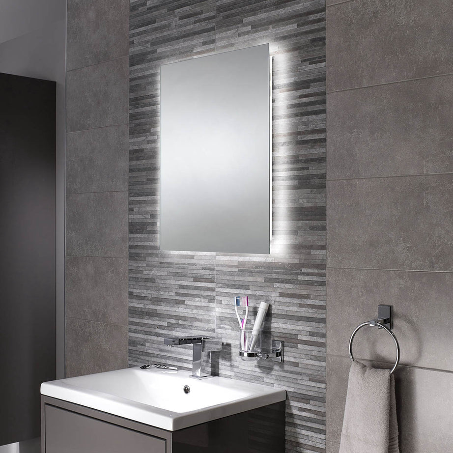 Sensio Bathroom LED Mirror Rectangle Wall Illuminated Bluetooth (H)70(W)50cm - Image 5