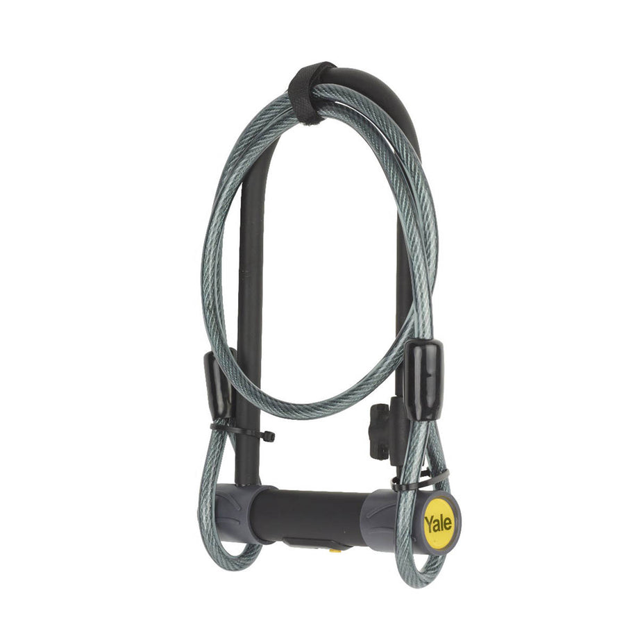 Yale Bike Lock U Shaped With Cable Heavy Duty High Security Durable 4 Keys - Image 1
