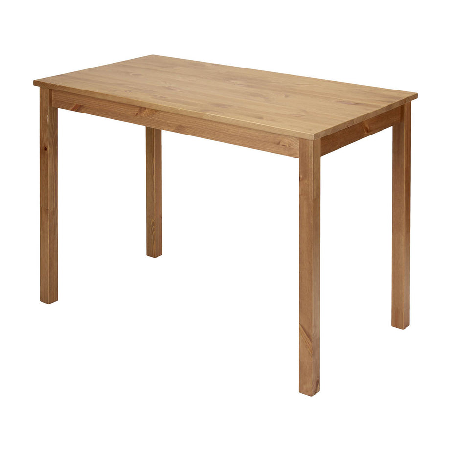 Home Office Desk Solid Wood Brown Rectangular Contemporary (H)750 (W)1100mm - Image 1