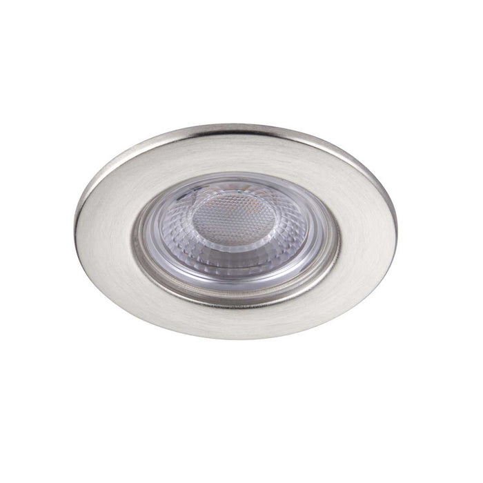 GuardECO Nickel effect Non-adjustable LED Cool white Downlight 6W IP65, Pack of 10 - Image 3