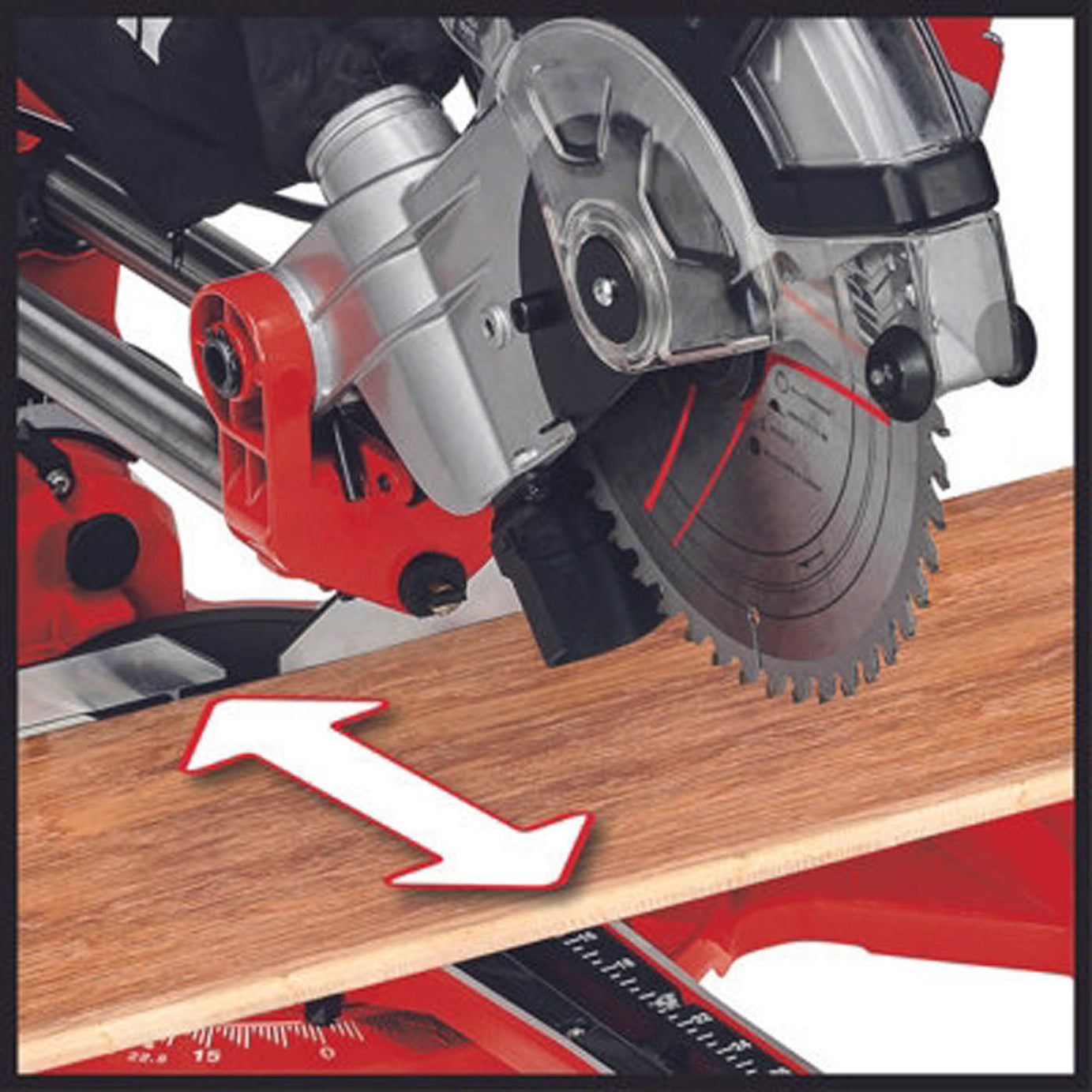 Einhell Mitre Saw Double Bevel Circular 210mm Drag & Crosscut Saw Powerful 1800W - Image 2