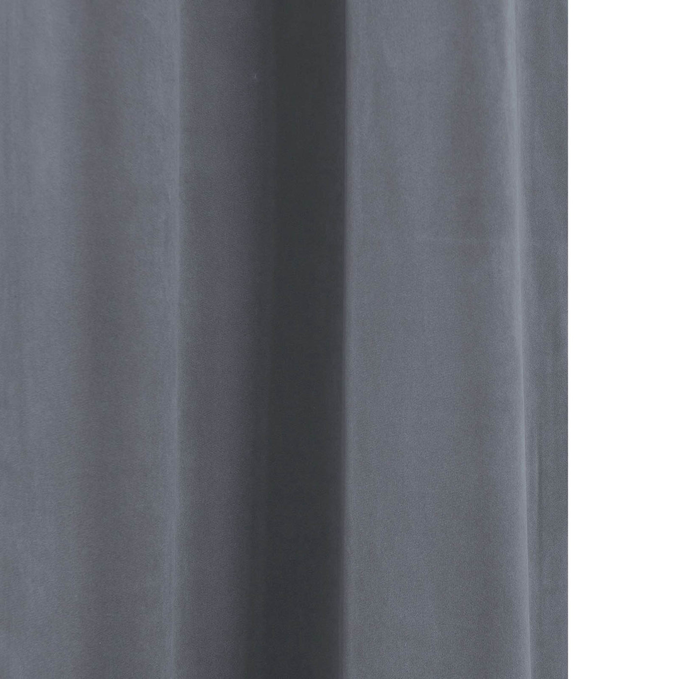 Eyelet Curtain Deep Navy Velvet Lined Ready Made Ring Top Pair Indoor 117x137cm - Image 7