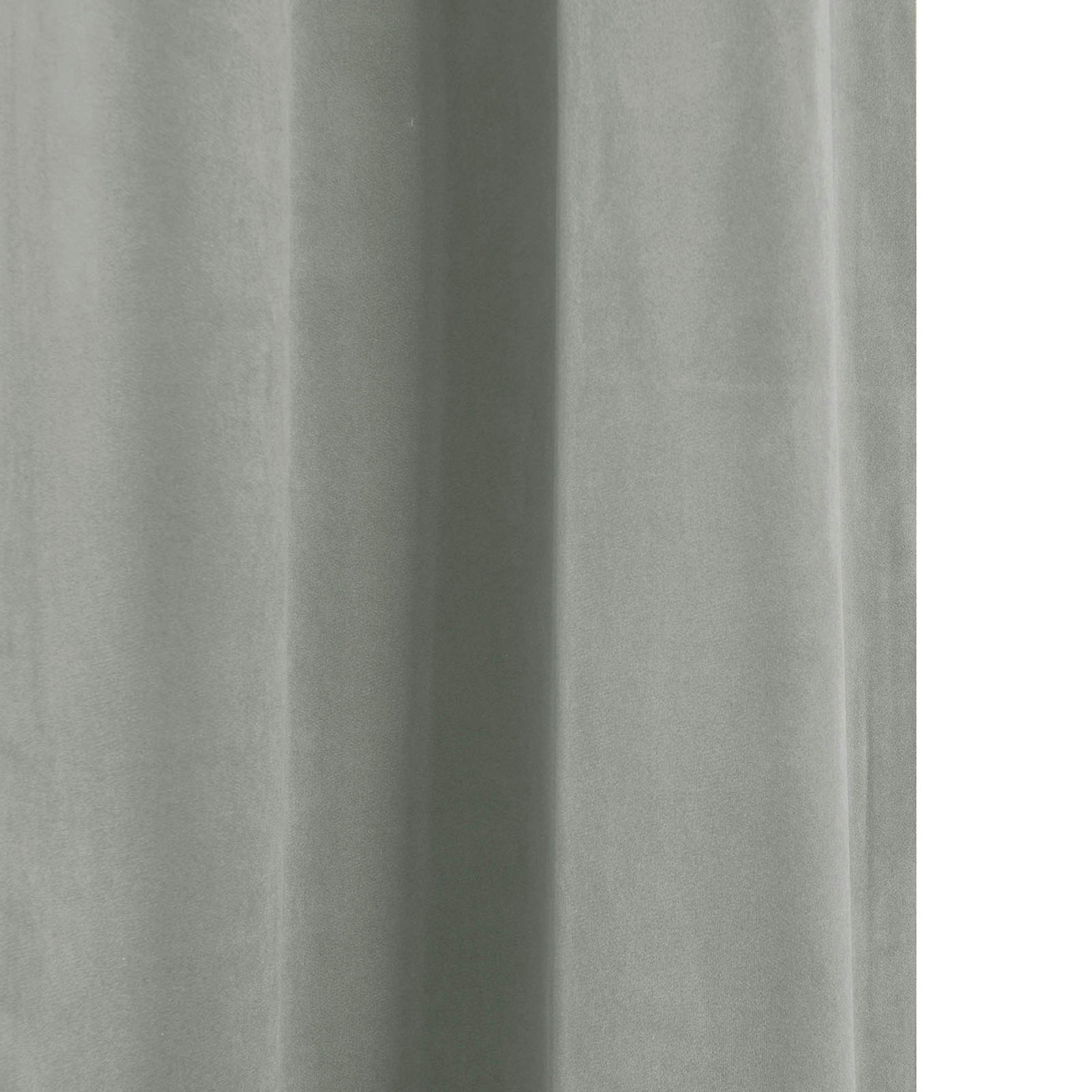 Valgreta Grey Velvet Lined Eyelet Curtain (W)167cm (L)183cm, Pair - Image 6