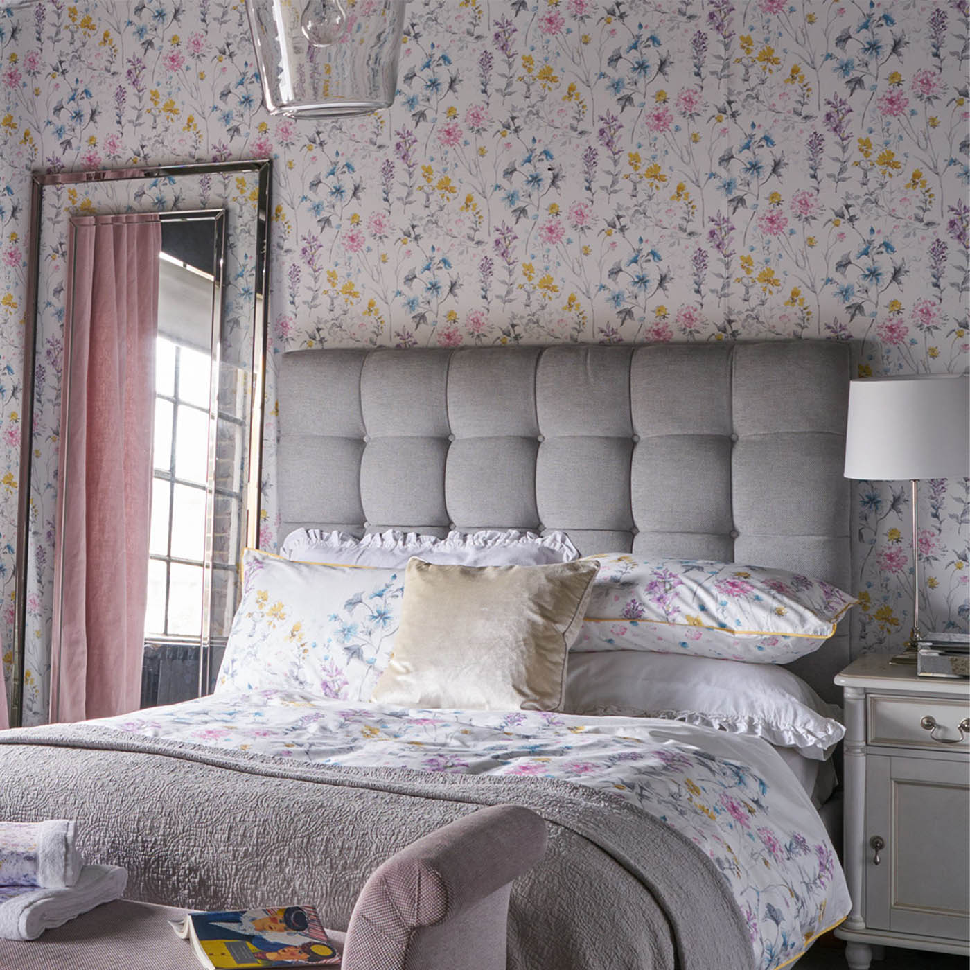 Laura Ashley Abstract Multicolour Wild meadow Smooth Wallpaper - Image 3