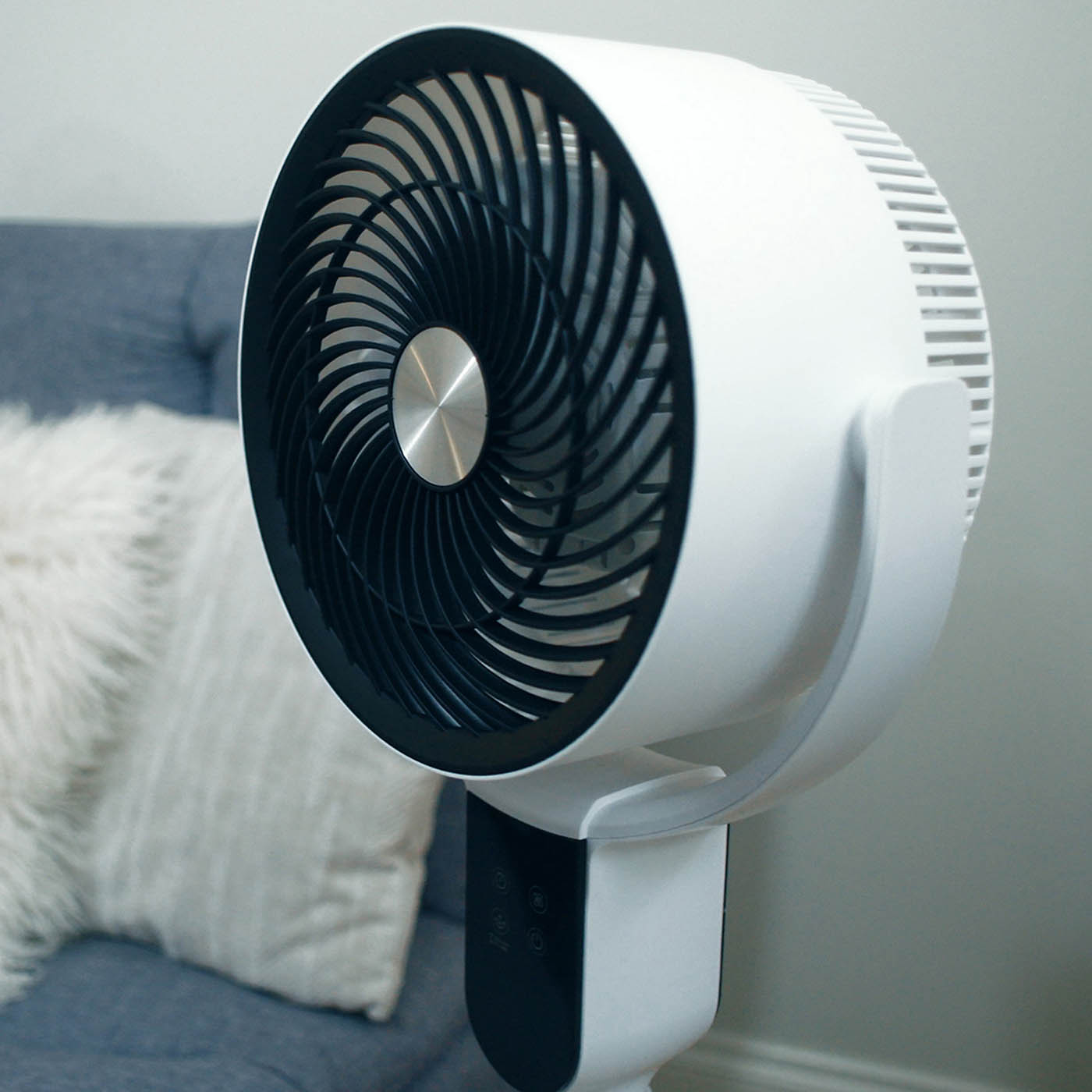 Pedestal Fan 13" White VS001-CF Oscillating 3 Speed Cooling Portable Compact - Image 6