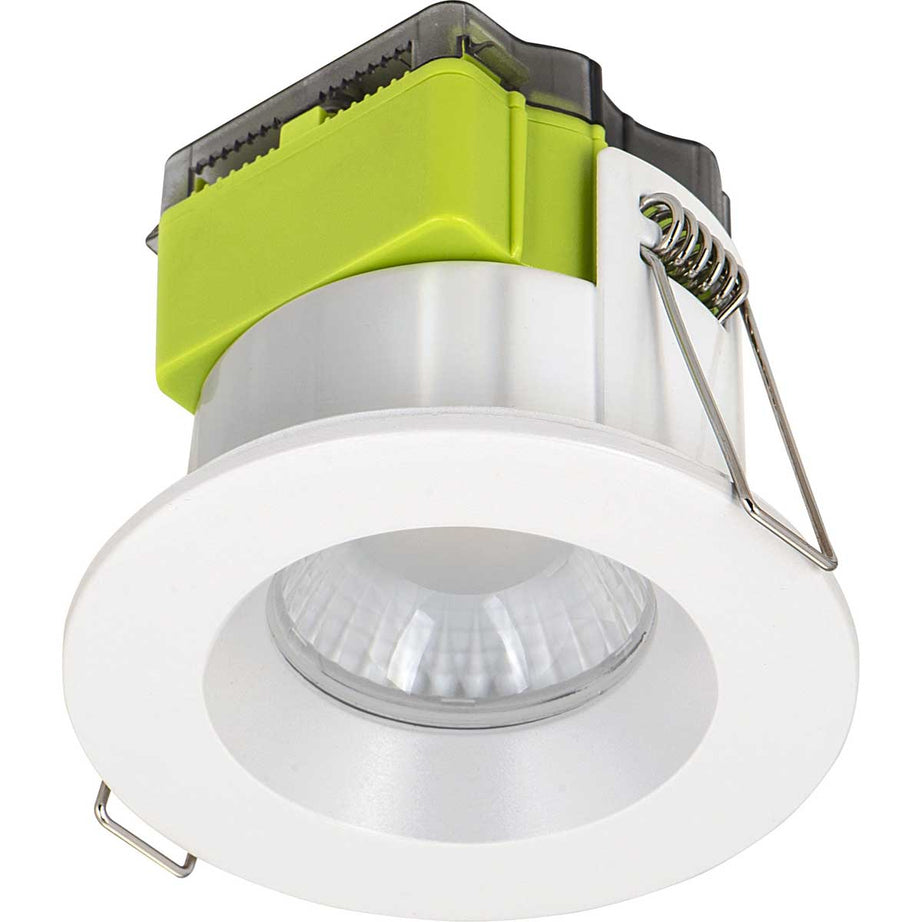 Recessed LED Downlight Cool Warm White 660lm Dimmable Fire Rated 6W Pack Of 6 - Image 1