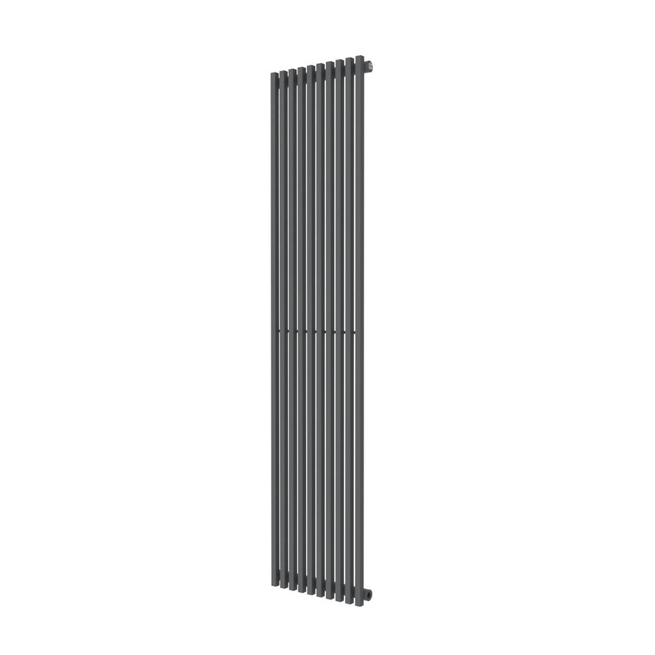 Designer Radiator Vertical Anthracite Steel Single Panel Modern (H)180x(W)40cm - Image 1