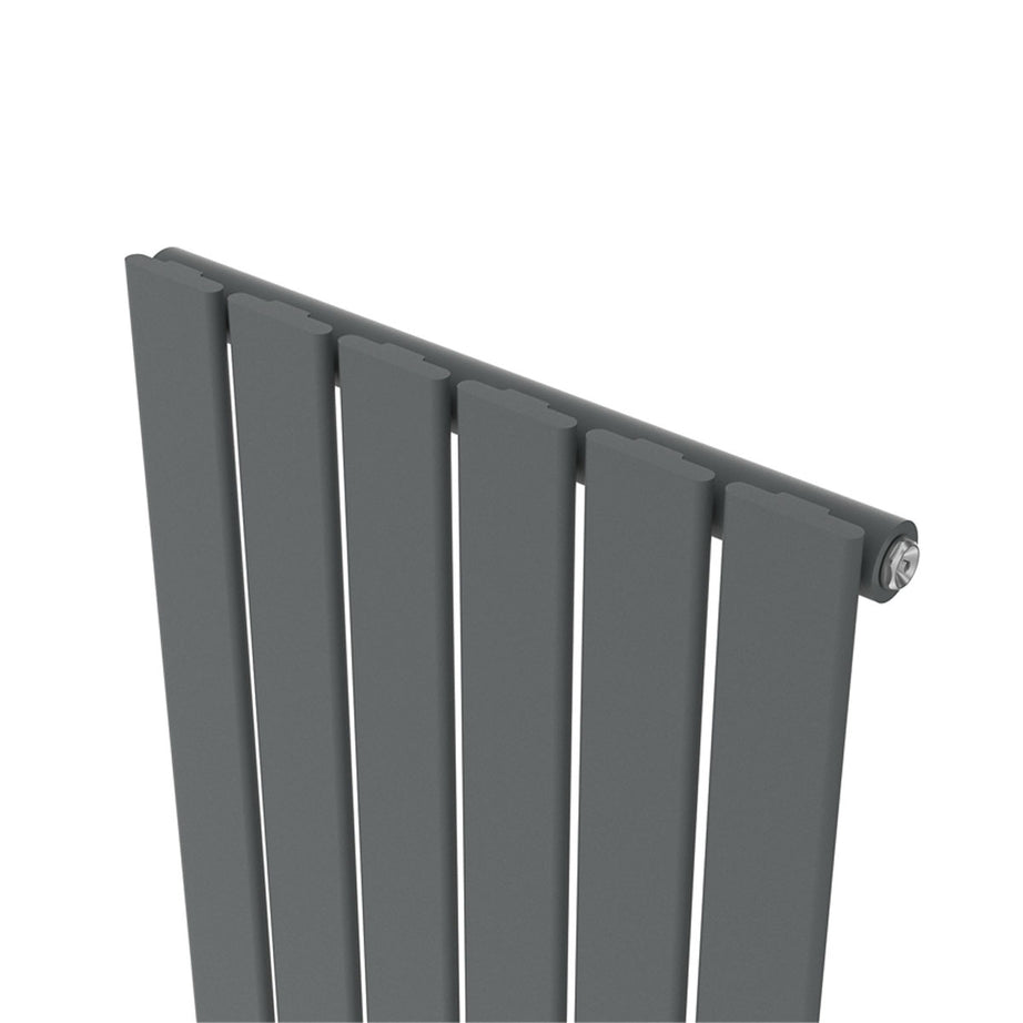 Designer Radiator Anthracite Vertical Steel Flat Panel Column (H)180x(W)45.2cm - Image 3