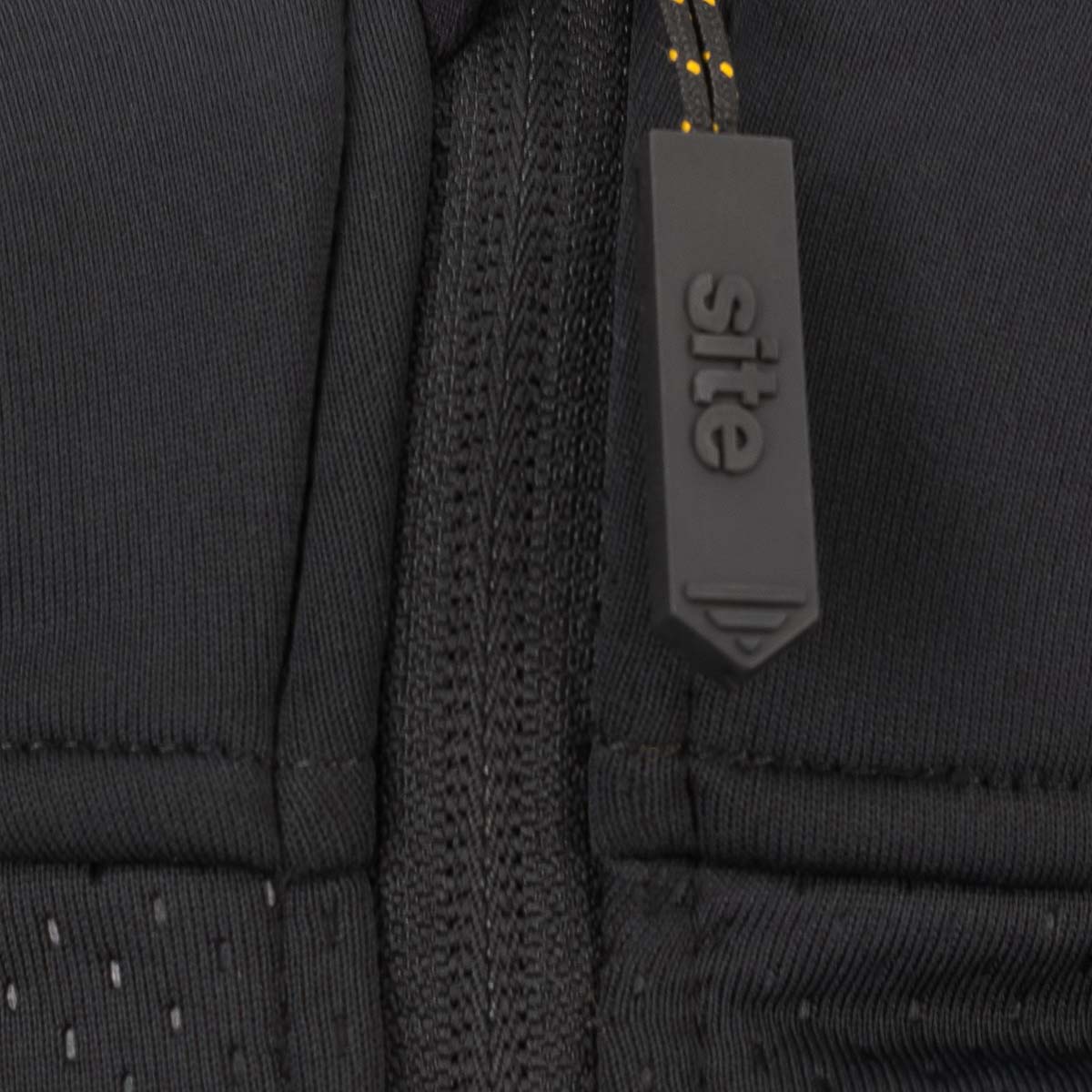 Site Hoodie Women's Black Sweatshirt Jumper 2 Pockets Full Zip Large Size 14 - Image 3