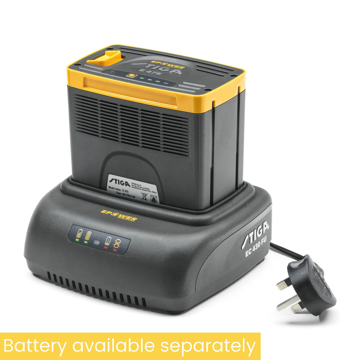 Stiga Battery Charger EC430 FU ePower 3A Li-Ion Fast Charger - Image 2