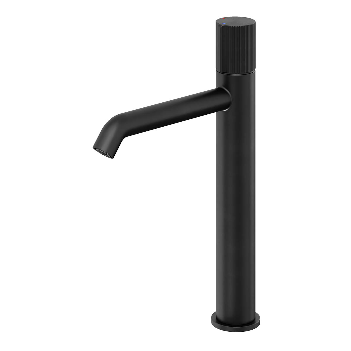 Bathroom Basin Tap Mixer Tall Matt Black Single Lever Ceramic Cartridge Faucet - Image 1