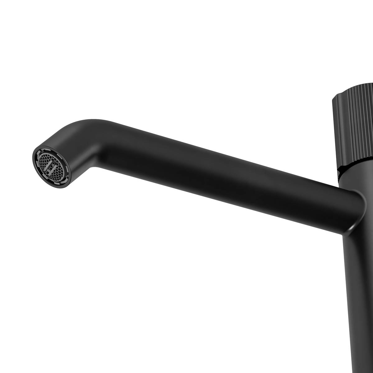 Bathroom Basin Tap Mixer Tall Matt Black Single Lever Ceramic Cartridge Faucet - Image 5