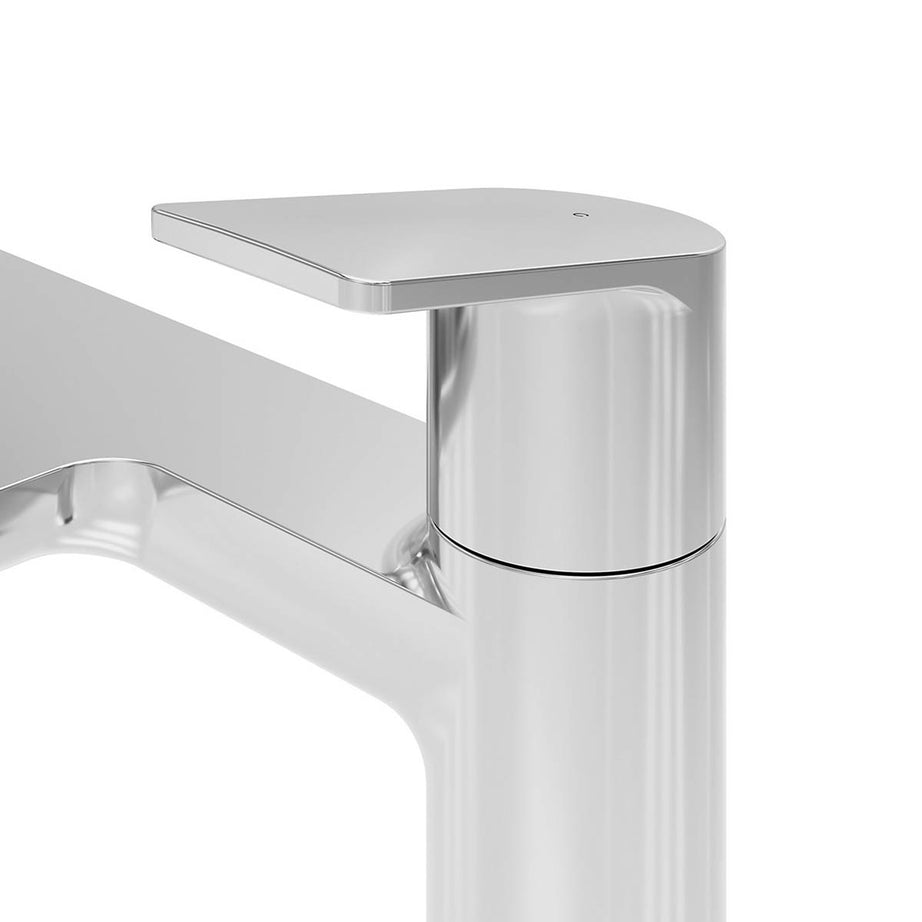 Bath Filler Tap Mixer Chrome Waterfall Double Lever Modern Bathroom Faucet - Image 7