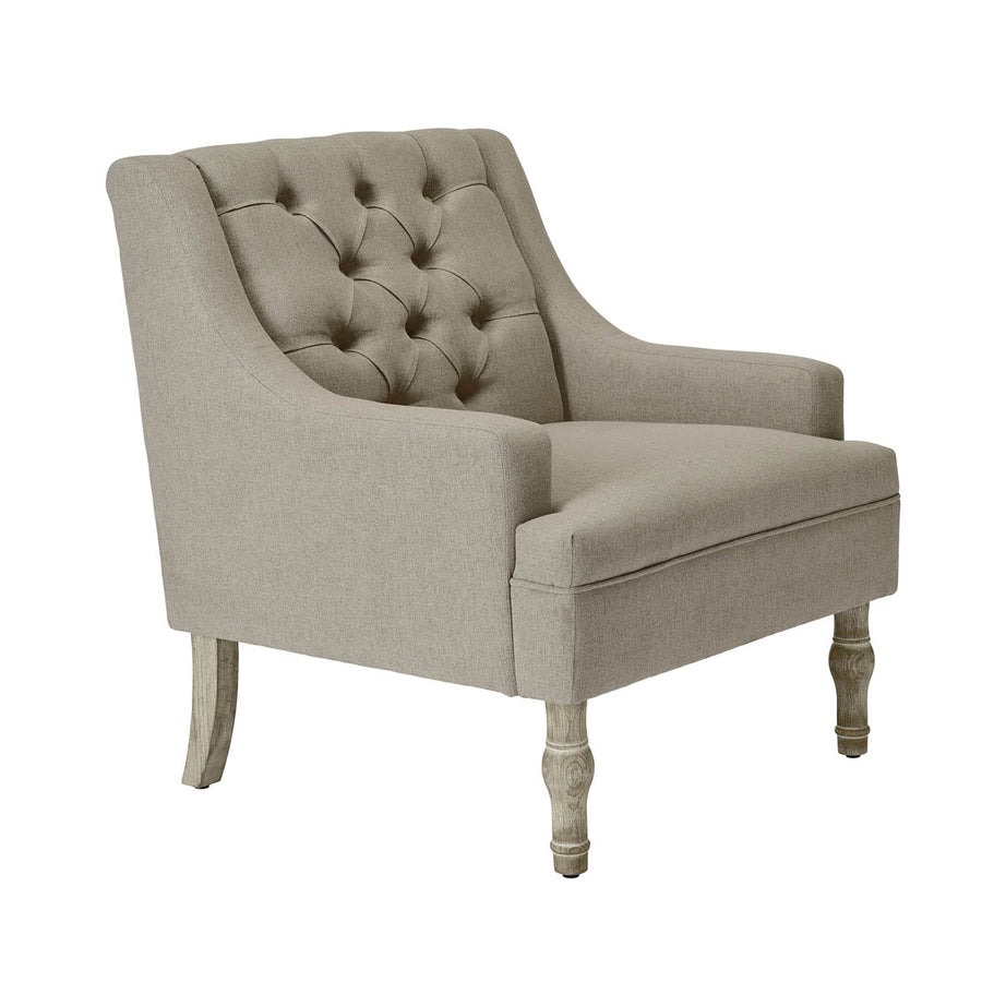 Relaxer Accent Chair Grey Linen Effect Living Room Bedroom (H)835mm (W)740mm - Image 3