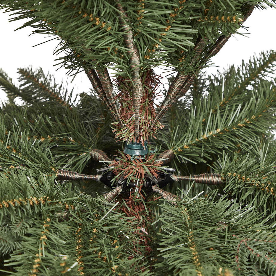 Christmas Tree 6ft Green Hinged Artificial Natural Looking Indoor Decoration - Image 5