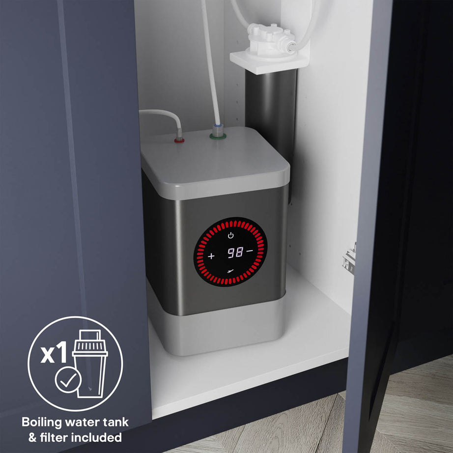 GoodHome Aji Matt Stainless steel effect Boiling water tap - Image 6