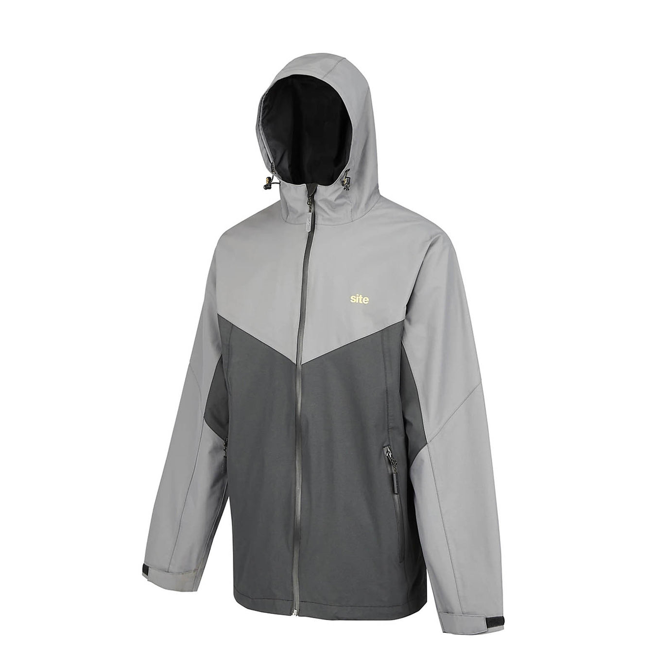 Site Messner Waterproof Work Jacket Black Grey Large Ripstop Workwear - Image 2