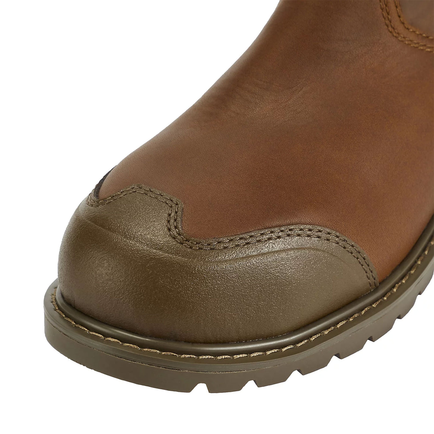 Site Dealer Boots Mens Brown Slip On Safety Work Steel Toe Size 9 Hallissey - Image 6