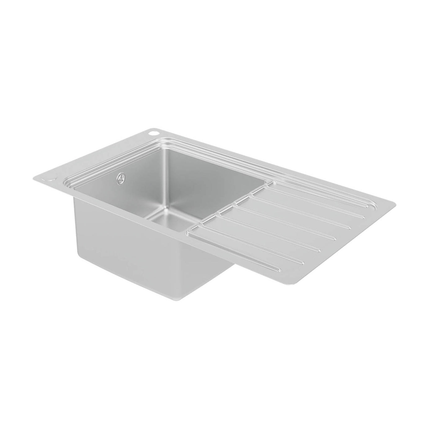 GoodHome Romesco 1 Bowl Stainless Steel Sink Drainer 880x510mm - Image 2