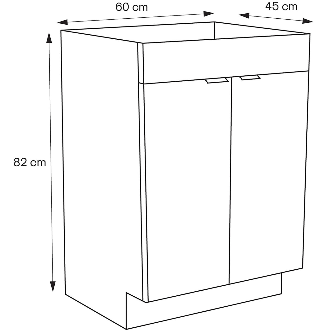 GoodHome Imandra Double Bathroom Mirror Cabinet Gloss White 820 x 600mm - Image 3