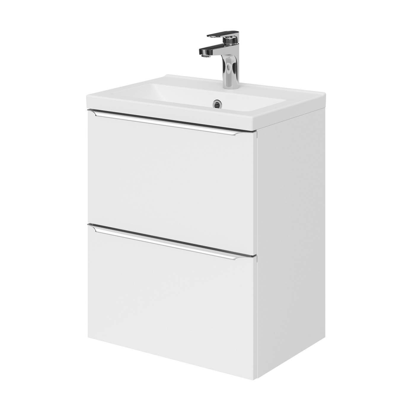 GoodHome Imandra Slimline Gloss White Wall-mounted Bathroom Cabinet (H) 600mm (W) 500mm - Image 6