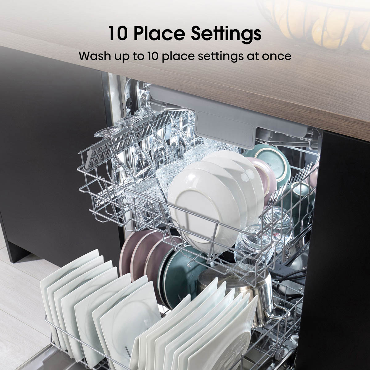 Hisense Dishwasher Integrated Slimline HV523E15UK_BK White Silent Quick Wash - Image 4