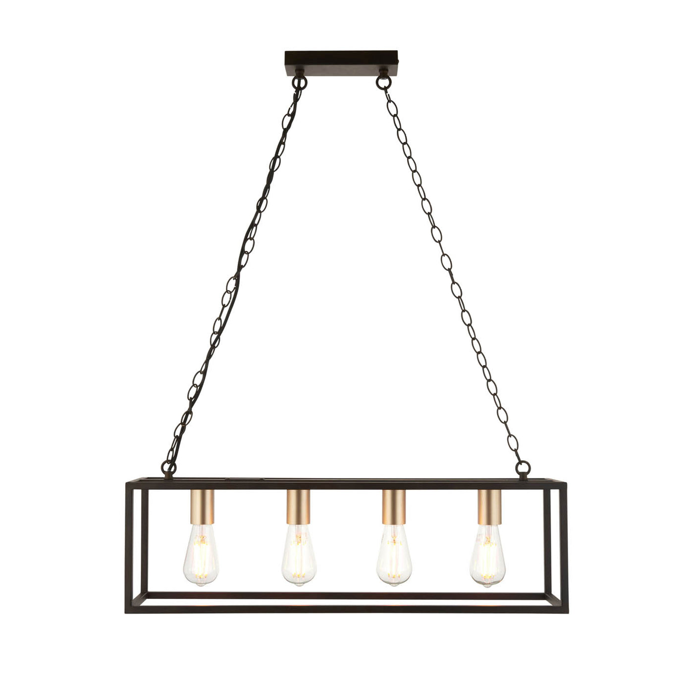 GoodHome Ceiling Light Harbour Studio York 4 Lamp Pendant - Image 4