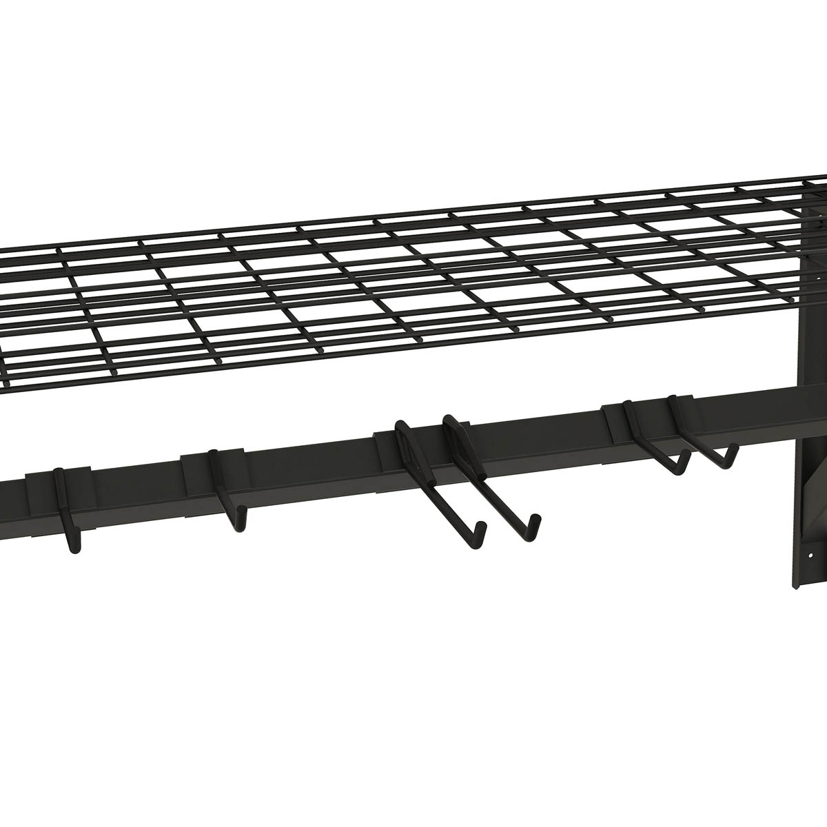 Garage Storage Rack With Hooks Wall Mounted Steel Sturdy (H)412 (W)968 (D)400mm - Image 5