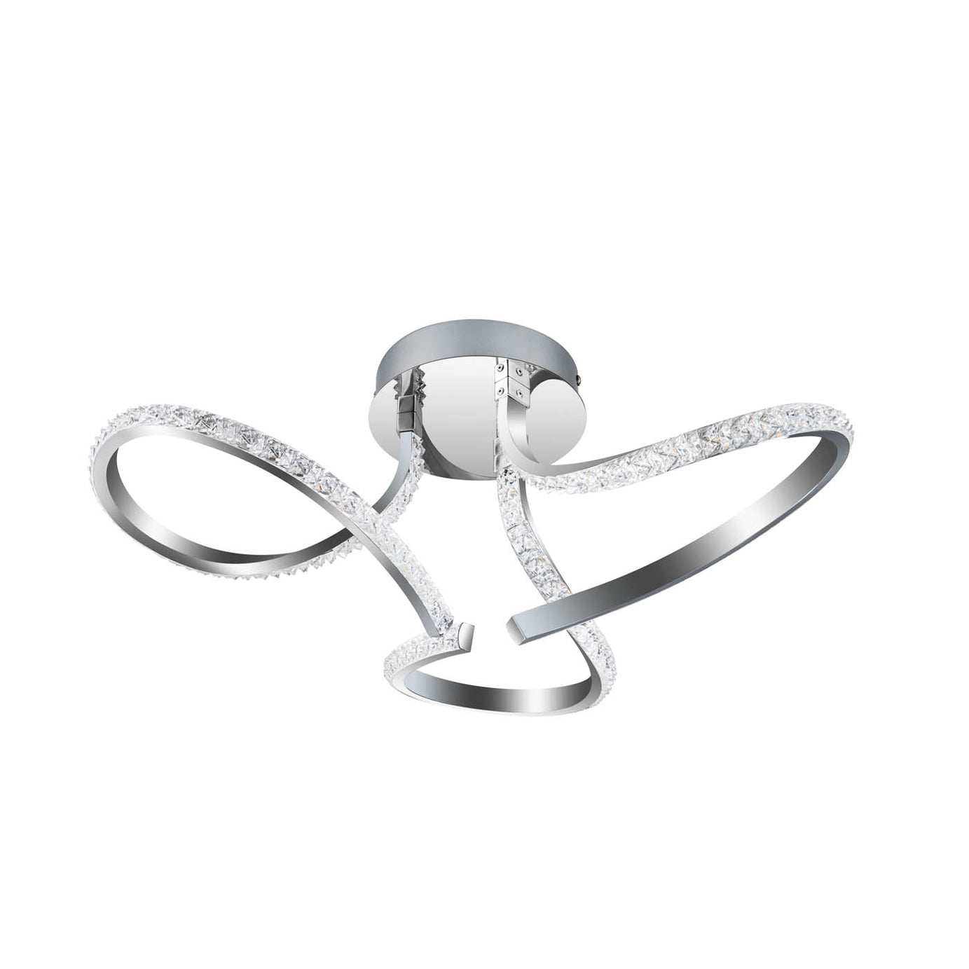 LED Ceiling Light Warm White 1700lm Round Beaded Metal Plastic Living Room 22W - Image 3