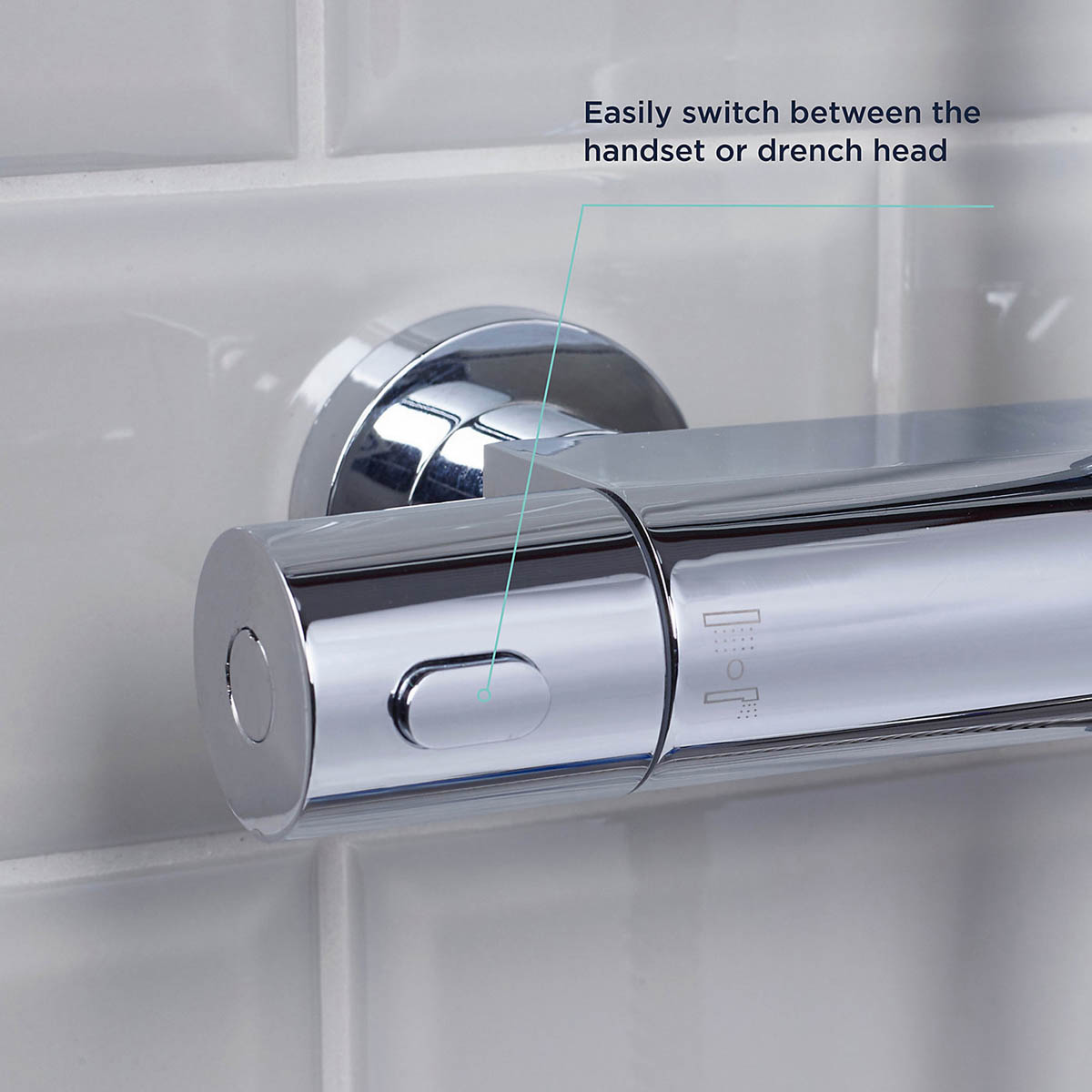 Bristan Mixer Shower Thermostatic Multi Head Round Gloss Chrome Effect Rear Fed - Image 7