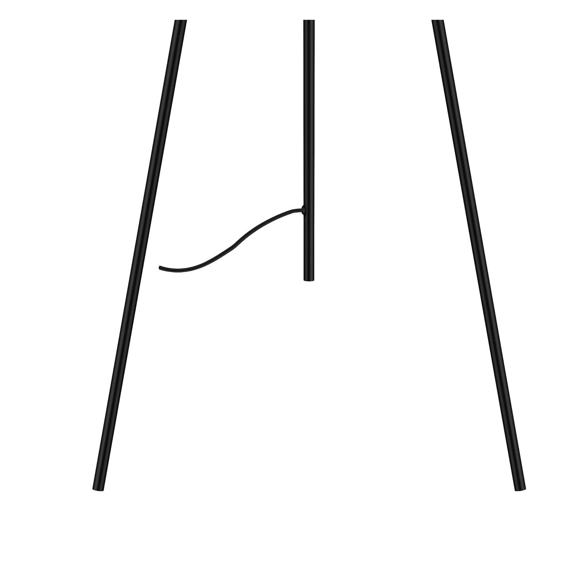 LED Floor Lamp Tripod Matt Black Copper Effect Bedside Living Room Bedroom 15W - Image 7