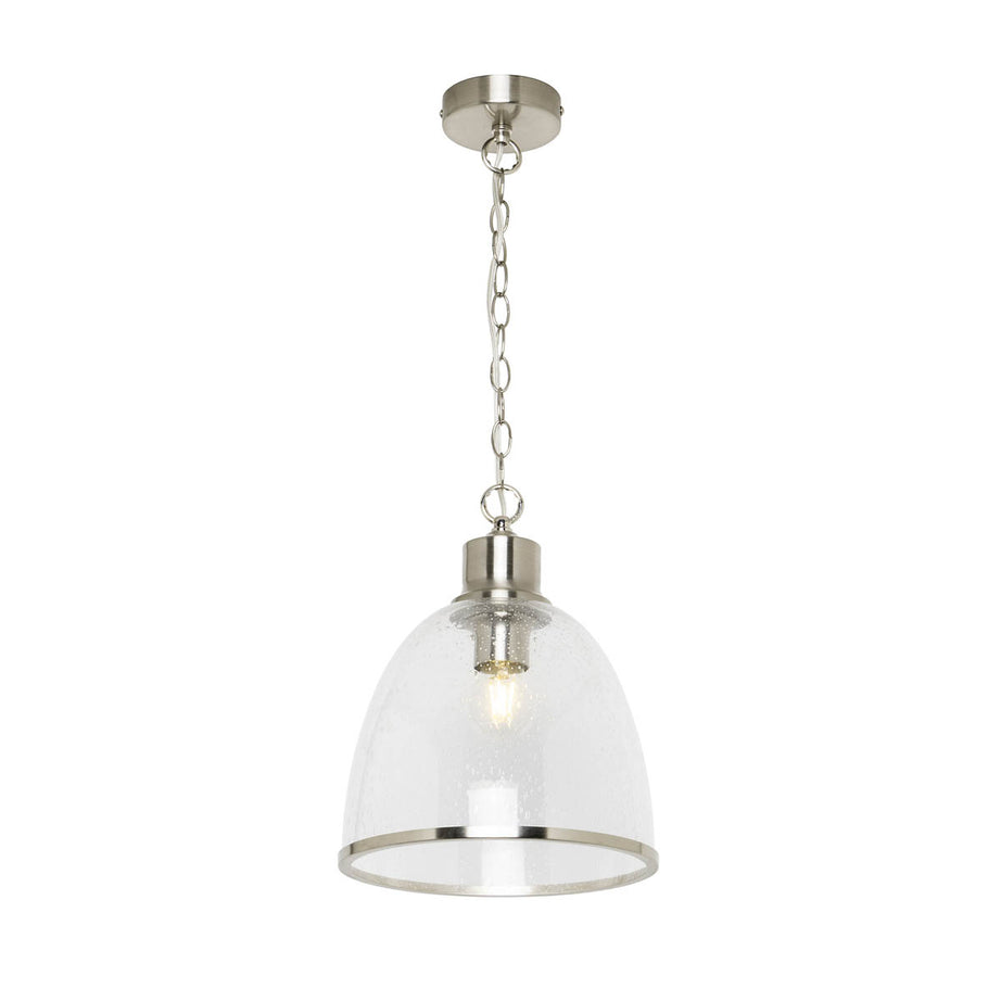 Inlight Pendant Ceiling Light LED Satin Nickel Effect Industrial (Dia)250mm - Image 3