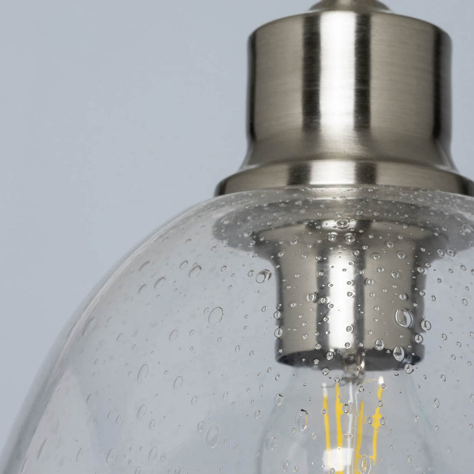 Inlight Pendant Ceiling Light LED Satin Nickel Effect Industrial (Dia)250mm - Image 5