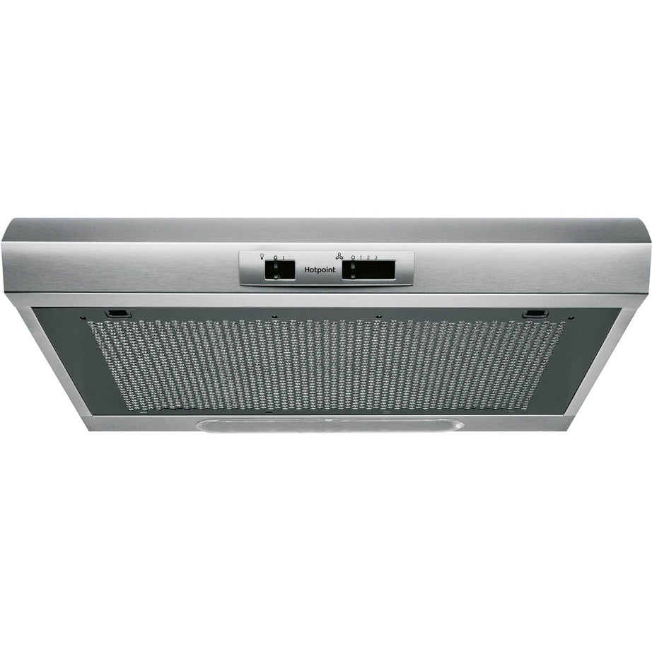 Hotpoint Visor Cooker Hood PSLMO65FLSX Steel Kitchen Extractor Fan (W)59.9cm - Image 2